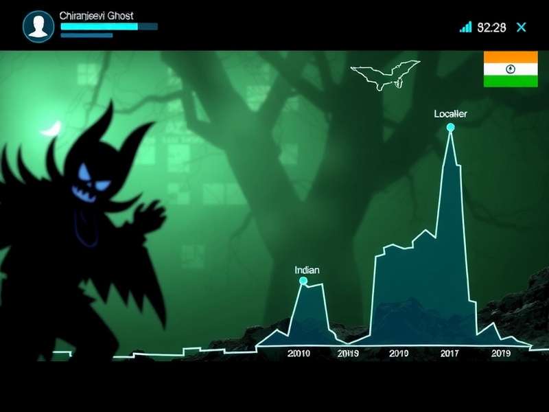 Chiranjeevi Ghost download statistics chart showing growth in India